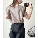 女性らしさ漂う、綿100％シルケット加工ラッフルショルダーTシャツ（半袖） | Classical Elf  | 詳細画像20 