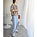 抜け感たっぷりの旬顔。マルチway綿100%シルケット加工ギャザー使いバルーンシ… | Classical Elf | 詳細画像19