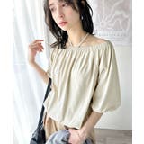 抜け感たっぷりの旬顔。マルチway綿100%シルケット加工ギャザー使いバルーンシ… | Classical Elf | 詳細画像4