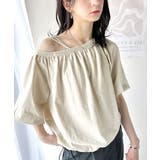 抜け感たっぷりの旬顔。マルチway綿100%シルケット加工ギャザー使いバルーンシ… | Classical Elf | 詳細画像6