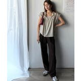 着るだけでオシャレ度ワンランクアップ。綿100％シルケット加工シャーリングトップ… | Classical Elf  | 詳細画像14 