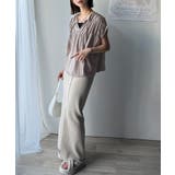 着るだけでオシャレ度ワンランクアップ。綿100％シルケット加工シャーリングトップ… | Classical Elf  | 詳細画像33 