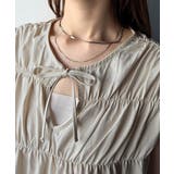 着るだけでオシャレ度ワンランクアップ。綿100％シルケット加工シャーリングトップ… | Classical Elf  | 詳細画像43 