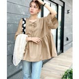 特別な日常を演出。綿100%前後2WAYシルケット加工布帛コンビリボンペプラムト… | Classical Elf | 詳細画像33