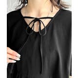 特別な日常を演出。綿100%前後2WAYシルケット加工布帛コンビリボンペプラムト… | Classical Elf | 詳細画像37