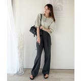 華奢見えを叶える!前後2wayランタンスリーブミニボーダートップス(5分袖) | Classical Elf  | 詳細画像8