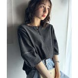 華奢見えを叶える!前後2wayランタンスリーブミニボーダートップス(5分袖) | Classical Elf  | 詳細画像13