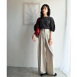 華奢見えを叶える!前後2wayランタンスリーブミニボーダートップス(5分袖) | Classical Elf  | 詳細画像21