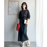 華奢見えを叶える!前後2wayランタンスリーブミニボーダートップス(5分袖) | Classical Elf  | 詳細画像24