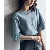 華奢見えを叶える!前後2wayランタンスリーブミニボーダートップス(5分袖) | Classical Elf  | 詳細画像25