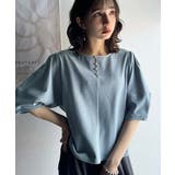 華奢見えを叶える!前後2wayランタンスリーブミニボーダートップス(5分袖) | Classical Elf  | 詳細画像27