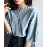 華奢見えを叶える!前後2wayランタンスリーブミニボーダートップス(5分袖) | Classical Elf  | 詳細画像28