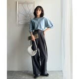 華奢見えを叶える!前後2wayランタンスリーブミニボーダートップス(5分袖) | Classical Elf  | 詳細画像29