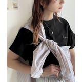 着るUV!ひんやりバックファスナードルマンスリーブ胸刺繍半袖トップス | Classical Elf | 詳細画像12