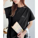 着るUV!ひんやりバックファスナードルマンスリーブ胸刺繍半袖トップス | Classical Elf | 詳細画像15