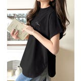 着るUV!ひんやりバックファスナードルマンスリーブ胸刺繍半袖トップス | Classical Elf | 詳細画像19