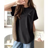 着るUV!ひんやりバックファスナードルマンスリーブ胸刺繍半袖トップス | Classical Elf | 詳細画像20