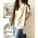 着るUV!ひんやりバックファスナードルマンスリーブ胸刺繍半袖トップス | Classical Elf | 詳細画像25