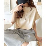 着るUV!ひんやりバックファスナードルマンスリーブ胸刺繍半袖トップス | Classical Elf | 詳細画像28