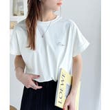 着るUV!ひんやりバックファスナードルマンスリーブ胸刺繍半袖トップス | Classical Elf | 詳細画像6