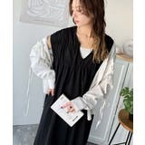 旬の素材&デザイン。大人の前後2WAYシルケット加工シャーリングフレアワンピース… | Classical Elf | 詳細画像7