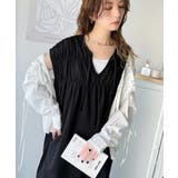 旬の素材&デザイン。大人の前後2WAYシルケット加工シャーリングフレアワンピース… | Classical Elf | 詳細画像9