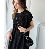 旬の素材&デザイン。大人の前後2WAYシルケット加工シャーリングフレアワンピース… | Classical Elf | 詳細画像11