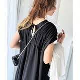 旬の素材&デザイン。大人の前後2WAYシルケット加工シャーリングフレアワンピース… | Classical Elf | 詳細画像12