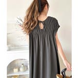 旬の素材&デザイン。大人の前後2WAYシルケット加工シャーリングフレアワンピース… | Classical Elf | 詳細画像13