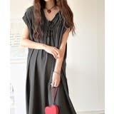 旬の素材&デザイン。大人の前後2WAYシルケット加工シャーリングフレアワンピース… | Classical Elf | 詳細画像15