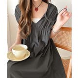 旬の素材&デザイン。大人の前後2WAYシルケット加工シャーリングフレアワンピース… | Classical Elf | 詳細画像17