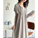 旬の素材&デザイン。大人の前後2WAYシルケット加工シャーリングフレアワンピース… | Classical Elf | 詳細画像22