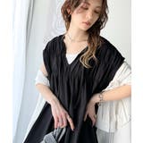 旬の素材&デザイン。大人の前後2WAYシルケット加工シャーリングフレアワンピース… | Classical Elf | 詳細画像1