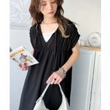 旬の素材&デザイン。大人の前後2WAYシルケット加工シャーリングフレアワンピース… | Classical Elf | 詳細画像2