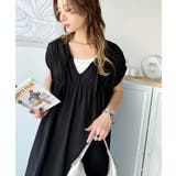 旬の素材&デザイン。大人の前後2WAYシルケット加工シャーリングフレアワンピース… | Classical Elf | 詳細画像4