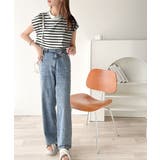 大人女子の上品ベーシック。綿100%シルケットモックネックフレンチTシャツ | Classical Elf | 詳細画像11