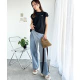 大人女子の上品ベーシック。綿100%シルケットモックネックフレンチTシャツ | Classical Elf | 詳細画像17