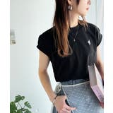 大人女子の上品ベーシック。綿100%シルケットモックネックフレンチTシャツ | Classical Elf | 詳細画像18