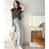 大人女子の上品ベーシック。綿100%シルケットモックネックフレンチTシャツ | Classical Elf | 詳細画像25