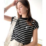 大人女子の上品ベーシック。綿100%シルケットモックネックフレンチTシャツ | Classical Elf | 詳細画像26