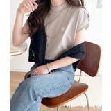 大人女子の上品ベーシック。綿100%シルケットモックネックフレンチTシャツ | Classical Elf | 詳細画像28