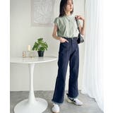 大人女子の上品ベーシック。綿100%シルケットモックネックフレンチTシャツ | Classical Elf | 詳細画像37
