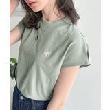 大人女子の上品ベーシック。綿100%シルケットモックネックフレンチTシャツ | Classical Elf | 詳細画像38