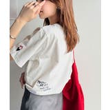 アートのように刺繍が映える。オーガニックコットン100%らくがき風刺繍 無地&ボ… | Classical Elf | 詳細画像7