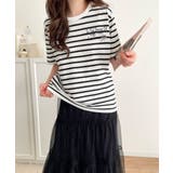 アートのように刺繍が映える。オーガニックコットン100%らくがき風刺繍 無地&ボ… | Classical Elf | 詳細画像33