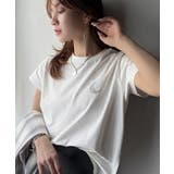 オーガニックコットン100%。胸元ラメ糸ワンポイント刺繍 無地＆ボーダー柄Tシャ… | Classical Elf  | 詳細画像8 