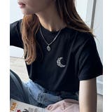 オーガニックコットン100%。胸元ラメ糸ワンポイント刺繍 無地＆ボーダー柄Tシャ… | Classical Elf  | 詳細画像19 