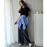 オーガニックコットン100%。胸元ラメ糸ワンポイント刺繍 無地＆ボーダー柄Tシャ… | Classical Elf  | 詳細画像22 