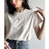 オーガニックコットン100%。胸元ラメ糸ワンポイント刺繍 無地＆ボーダー柄Tシャ… | Classical Elf  | 詳細画像26 
