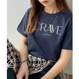 垢抜けた大人カジュアル。オーガニックコットン100％フロッキーロゴプリントTシャ… | Classical Elf  | 詳細画像37 